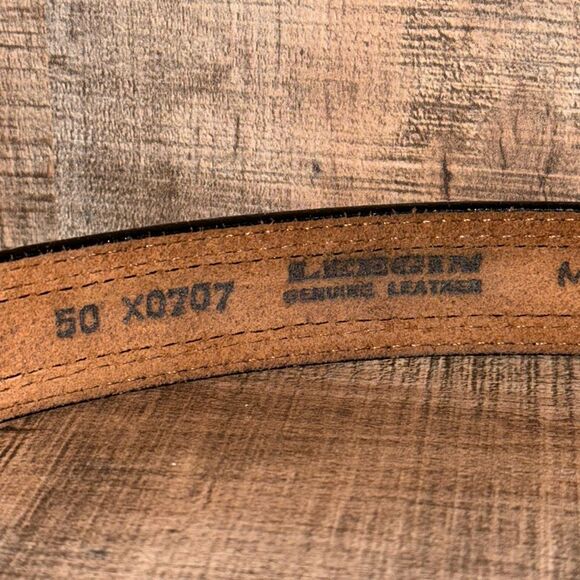 LEEGIN leather‎ Belt- Diamond print- size 50 - Picture 6 of 9